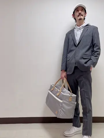 25SS】MEN MELANGE COTTON 長袖セーター グレー 071452703