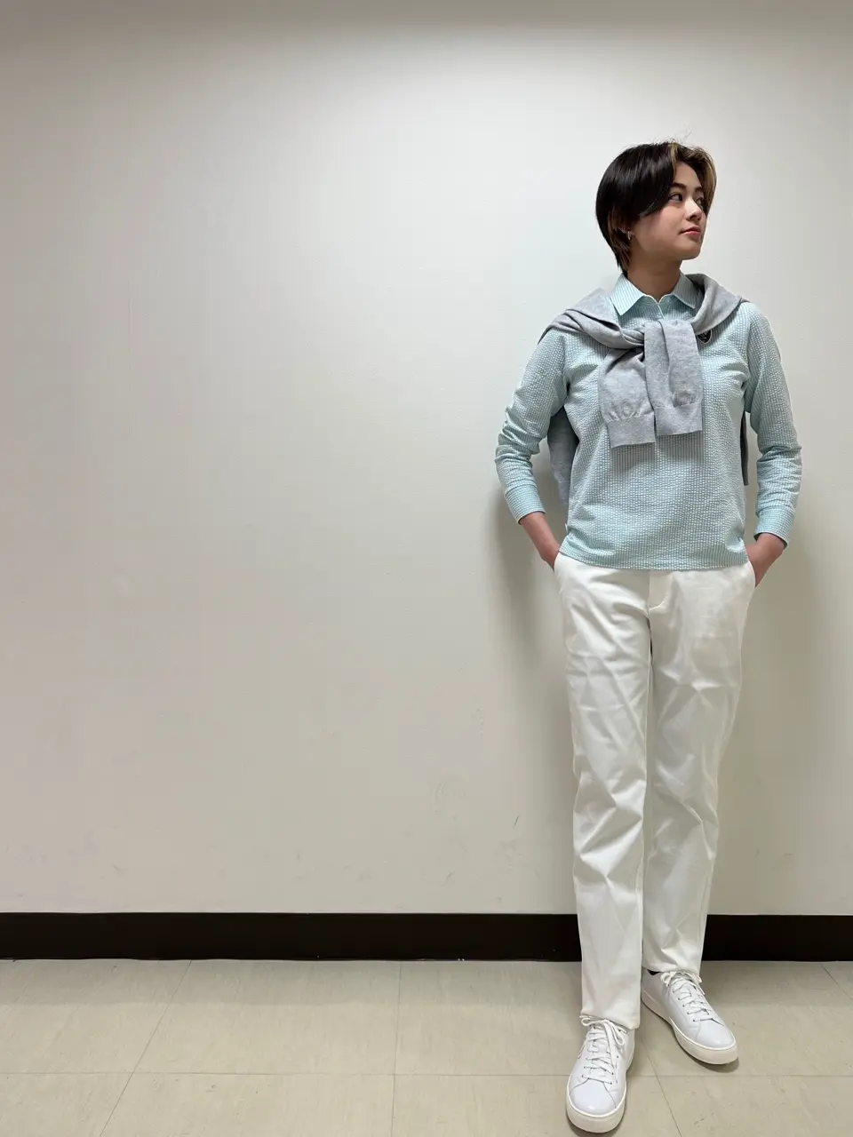 ZOY VOYAGE PREMIER ホワイトパンツ（79） WOMEN ボディシェル ロングパンツ ホワイト