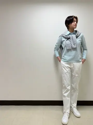 WOMEN ボディシェル ロングパンツ ホワイト