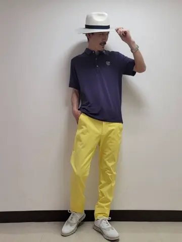 パンツ lemon 25SS】MEN ガーメントダイリサイクルストレッチ ロングパンツ
