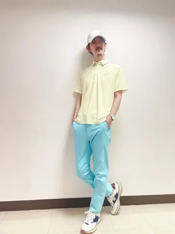 MEN ガーメントダイリサイクルストレッチ ロングパンツ ペール