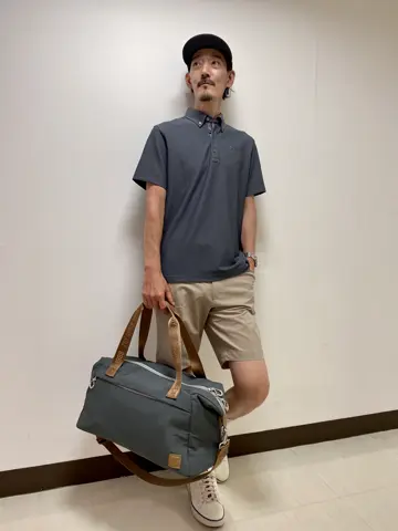 UNISEX ボストンバッグ チャコール 071718827