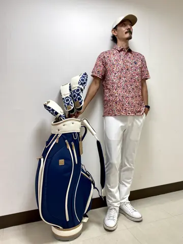 【新品】レザレクション　ロングパンツ　白　メンズＬ MEN 360°ナイロンストレッチ ロングパンツ ホワイト