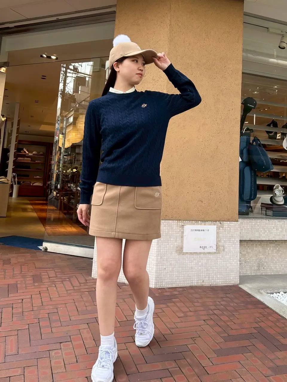 WOMEN WOOLLET スカート キャメル
