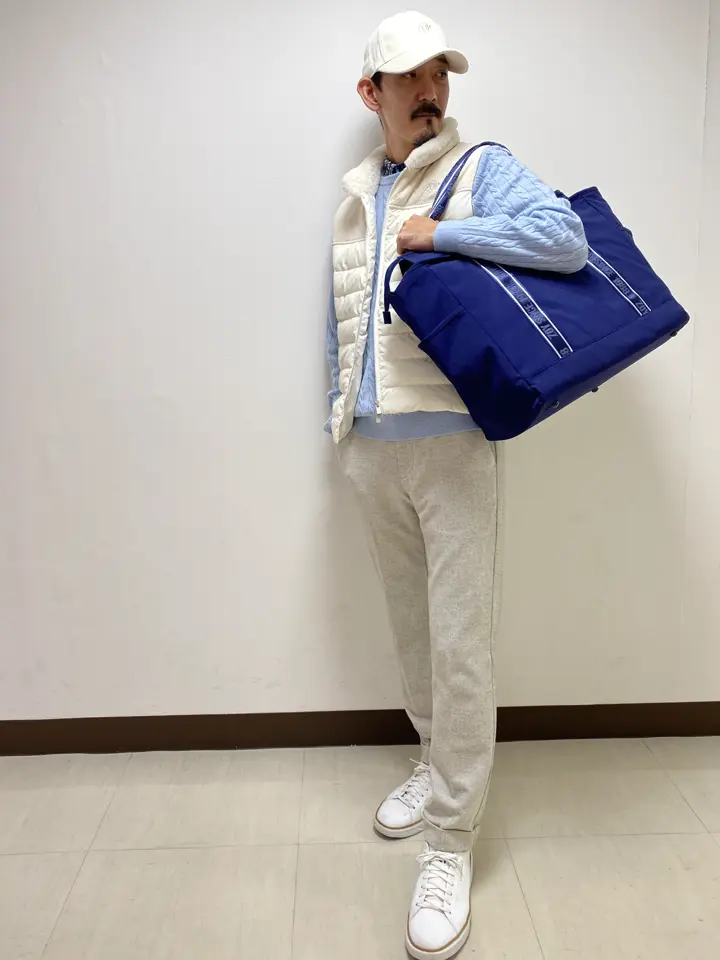 UNISEX ナイロンビックトートバッグ ネイビー