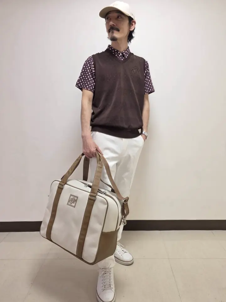 UNISEX キャンバスボストンバッグ ベージュ
