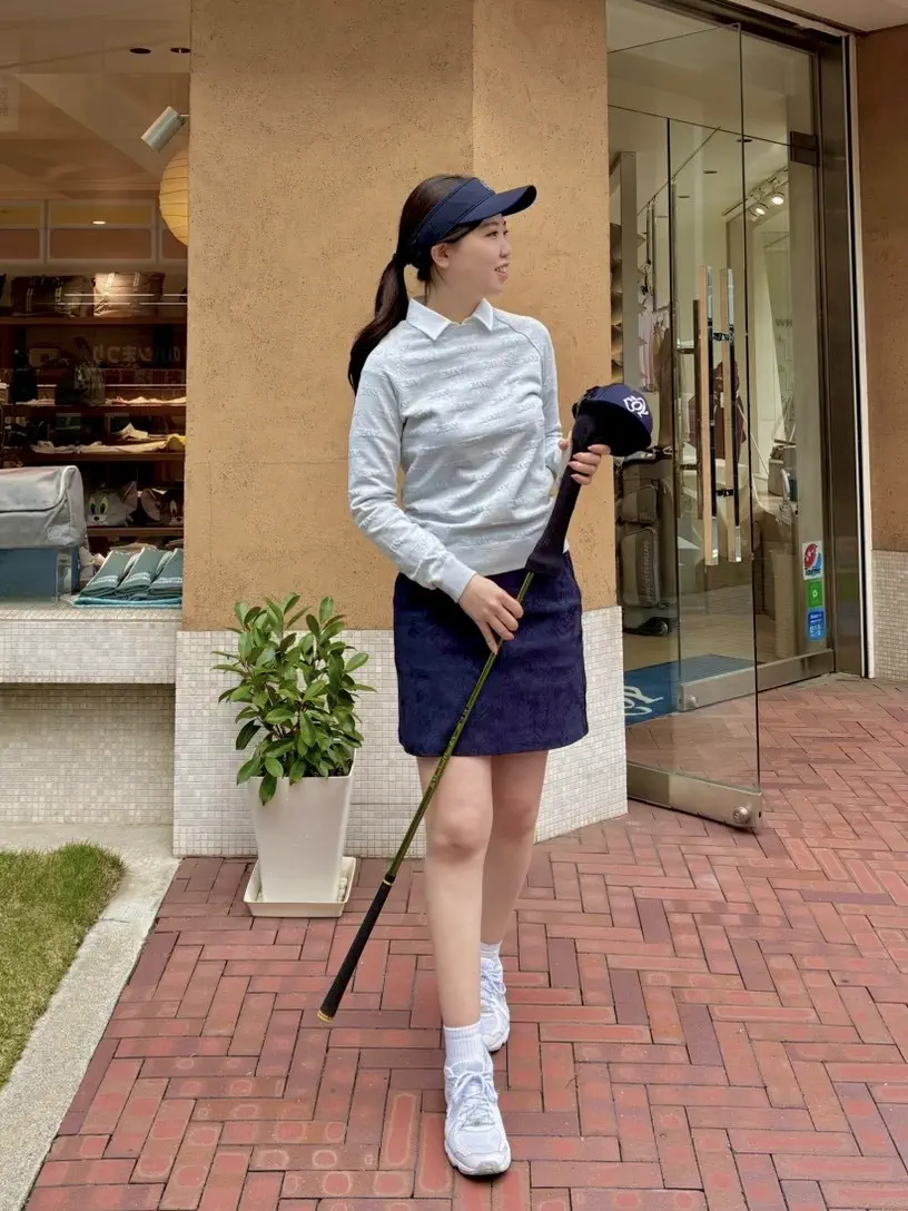 WOMEN ZOYリンクス 長袖セーター ライトグレー