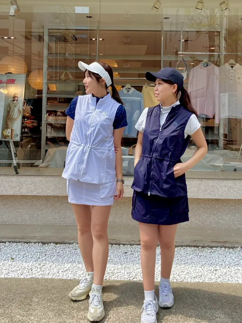 WOMEN バイアスロゴPT 半袖シャツ ネイビー