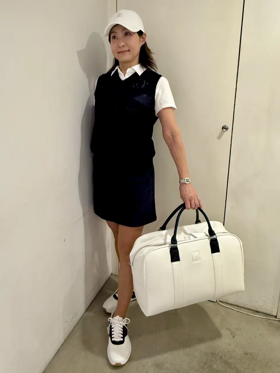 UNISEX ボストンバッグ ホワイト