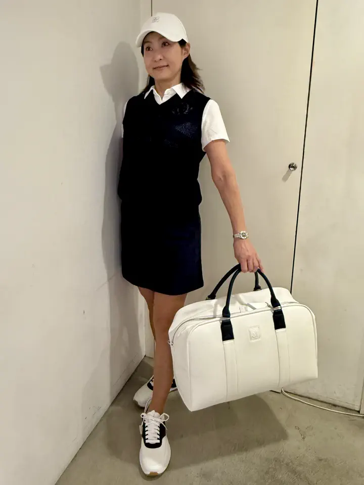 UNISEX ボストンバッグ ホワイト