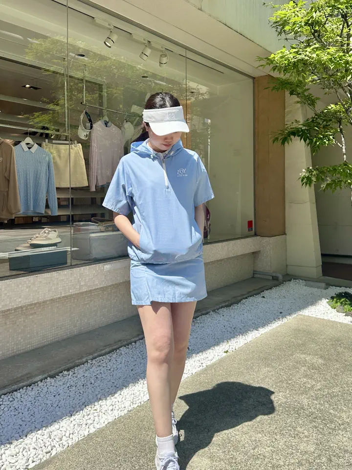 WOMEN ステッチメッシュPT 半袖シャツ ホワイト