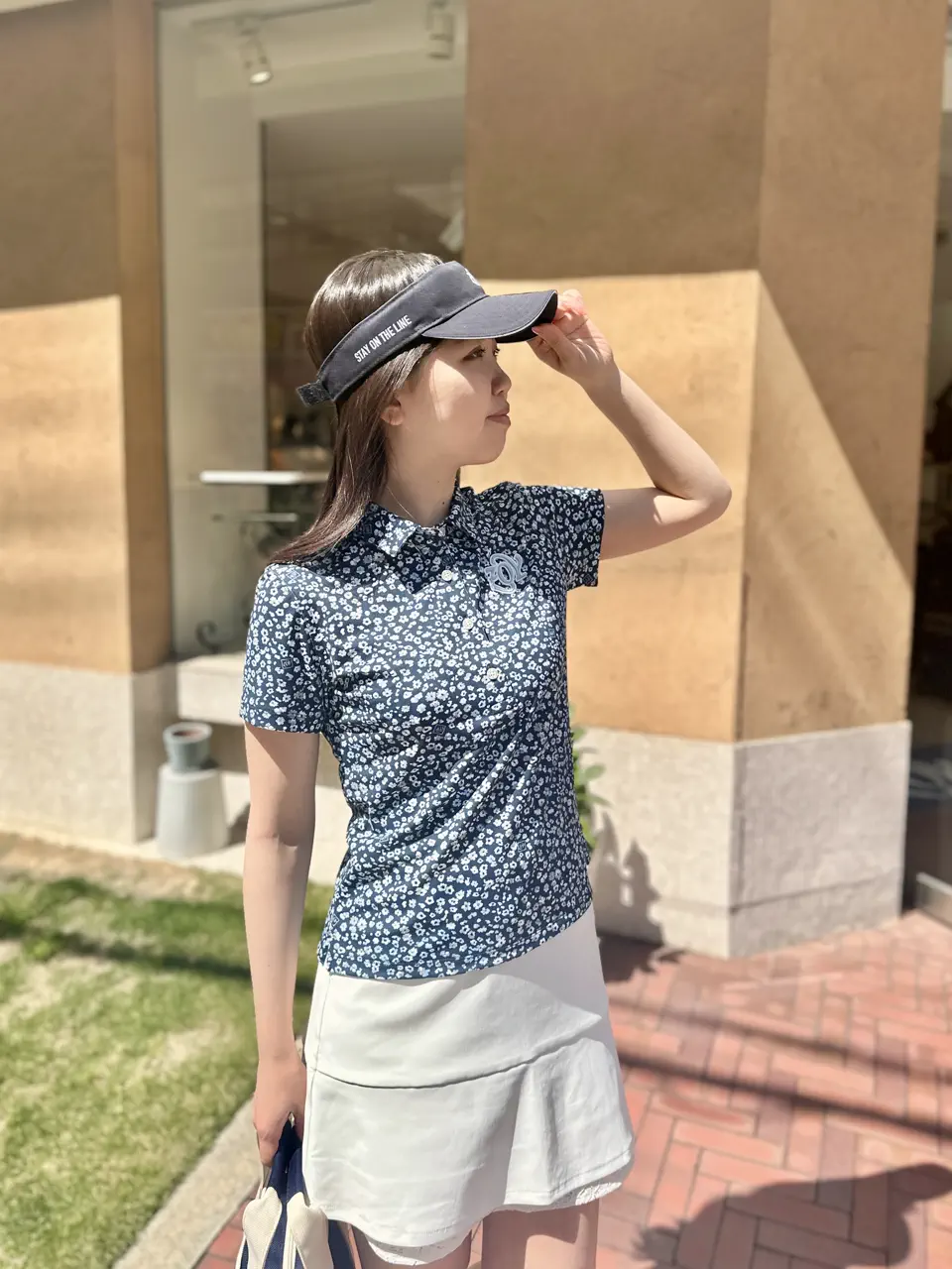 WOMEN GRACECOOL cotton tricot スカート ホワイト