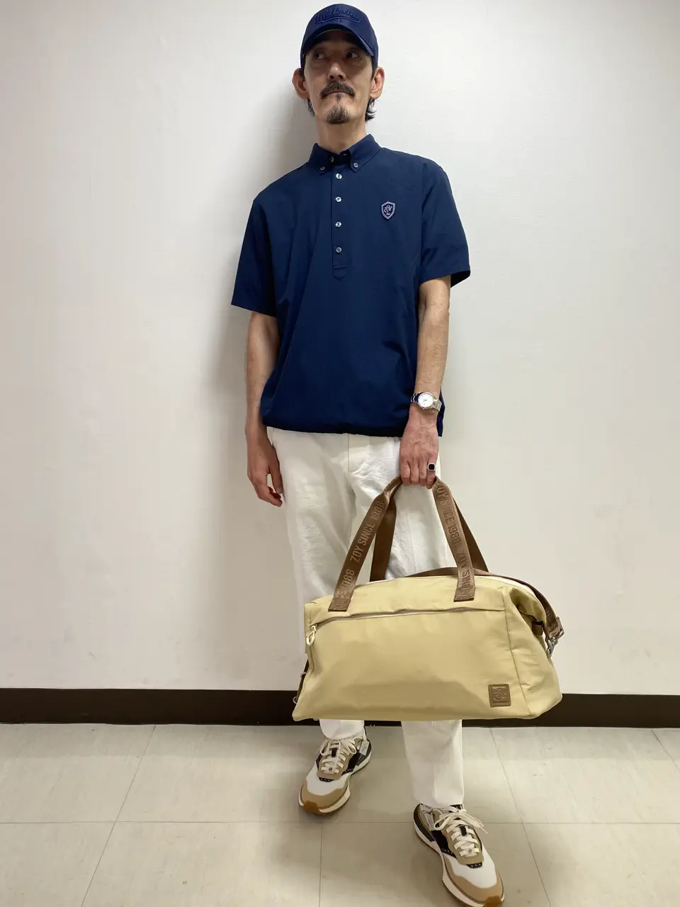 UNISEX 撥水メッシュキャップ ネイビー