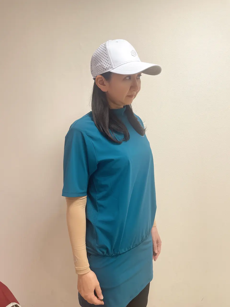 WOMEN SENSITIVE TINTO/UNITO 半袖ポロシャツ マリンブルー