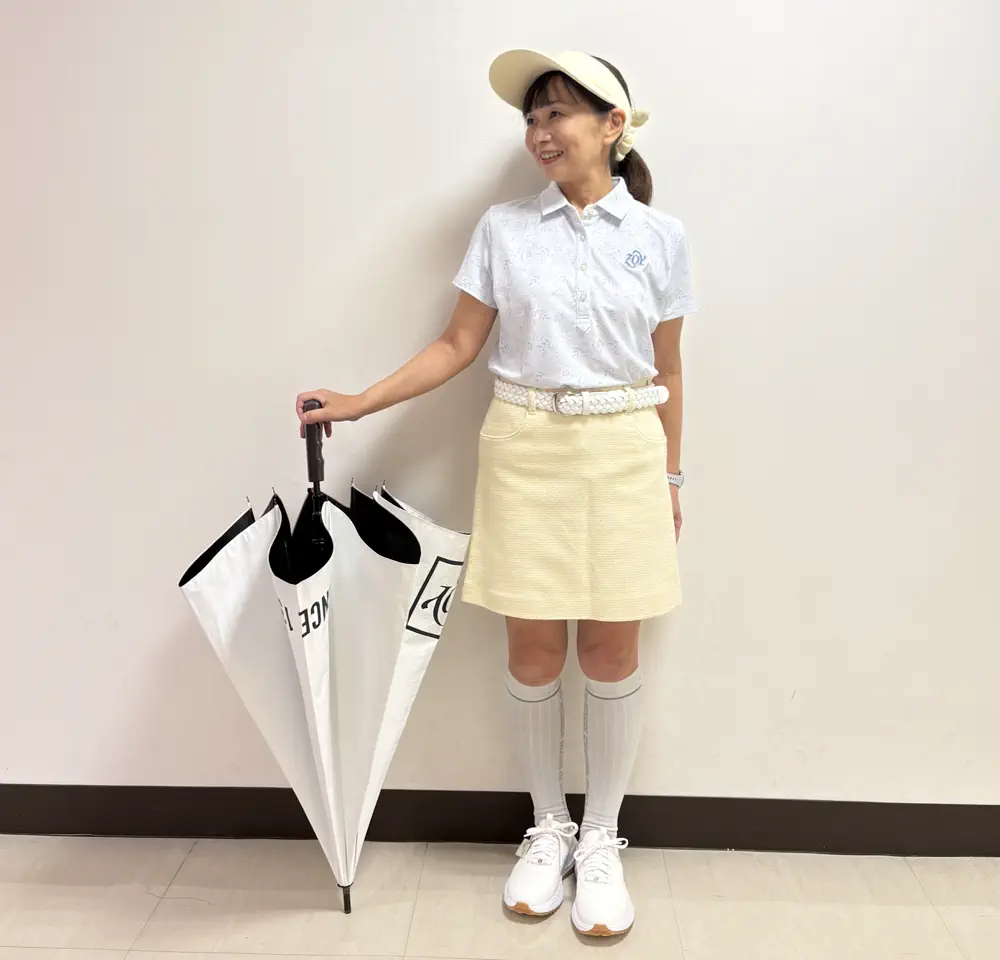 UNISEX RADI-COOL ゴルフ傘 ホワイト