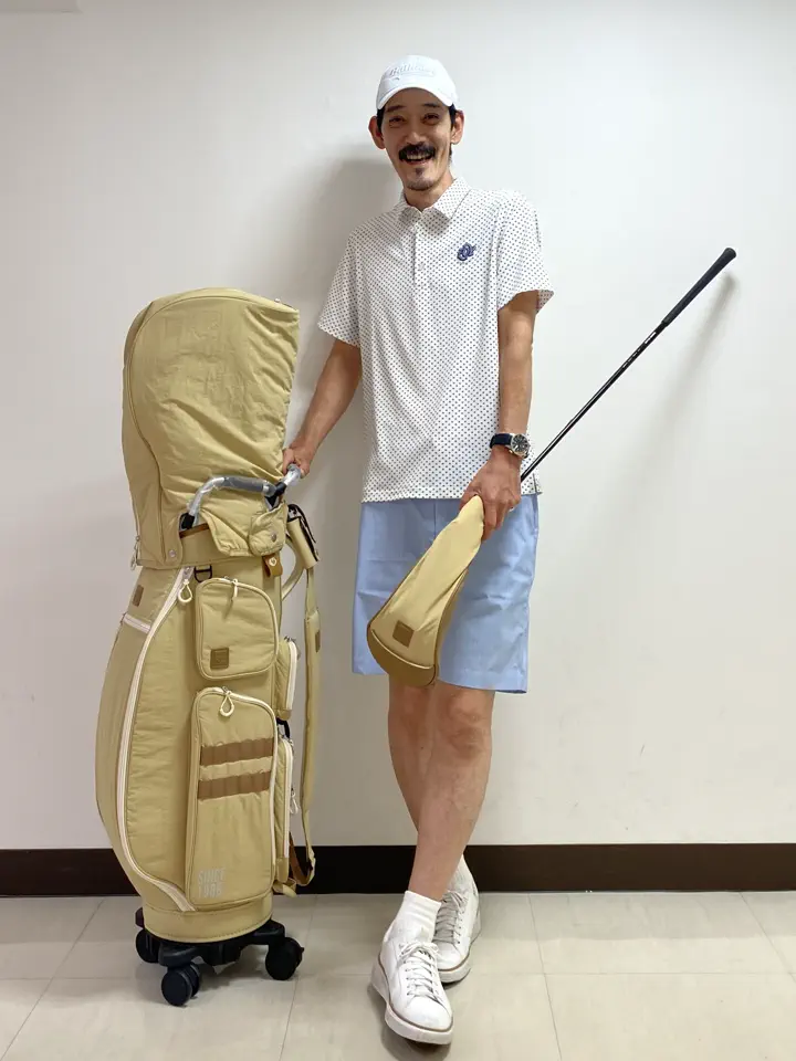 UNISEX 四輪キャディバッグ カフェオレ