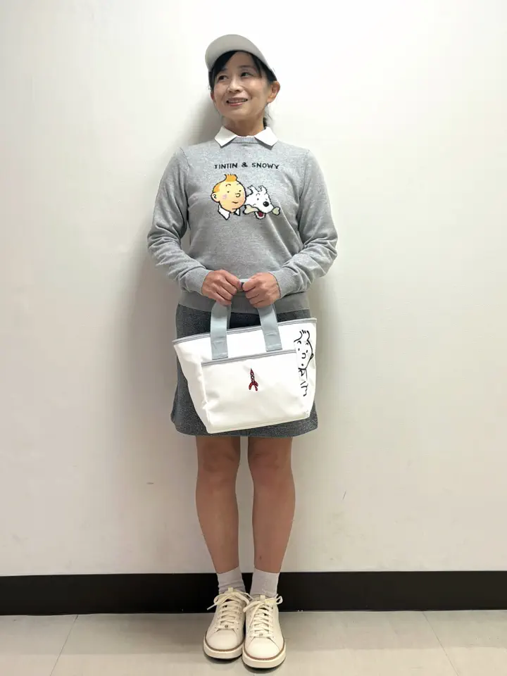 TINTIN × ZOY 】 UNISEX ツイルカートバッグ ホワイト