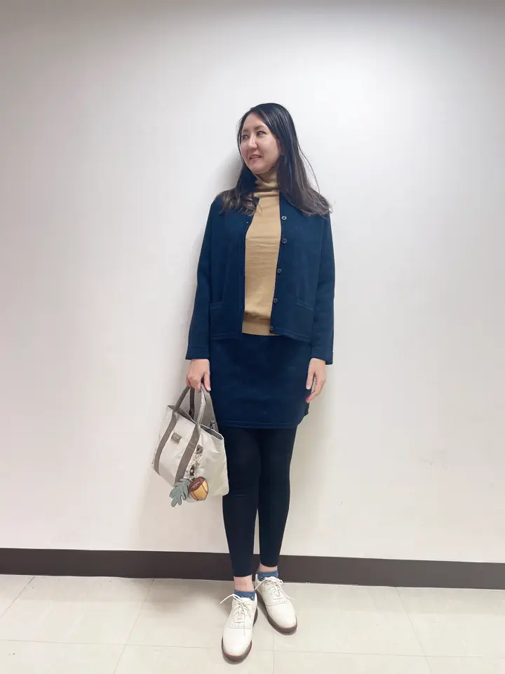 WOMEN ZOYモノグラムWJQ カーディガン ネイビー