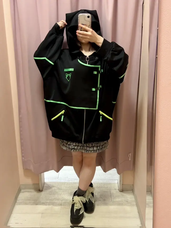 UNISEXネコサイバージャージパーカー ｜ Favorite