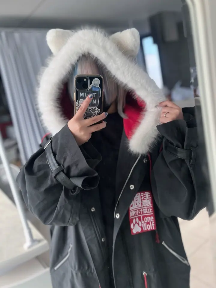 favorite 狼 おおかみ アニマル ジャケット コート　ユニセックス コート風ウルフモッズジャケット ｜ Favorite