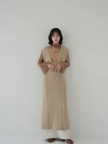 ワンピース Eaphi sukashi knit onepiece Eaphi sukashi knit onepiece