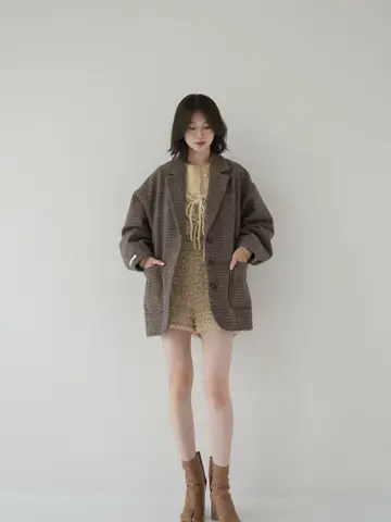 トップス Eaphi COMPACT LOGO KNIT CARDIGAN / gray COMPACT LOGO KNIT CARDIGAN