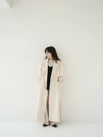 2025新商品 ASYMMETRY CAPE COAT TRENCH ジャケット・アウター