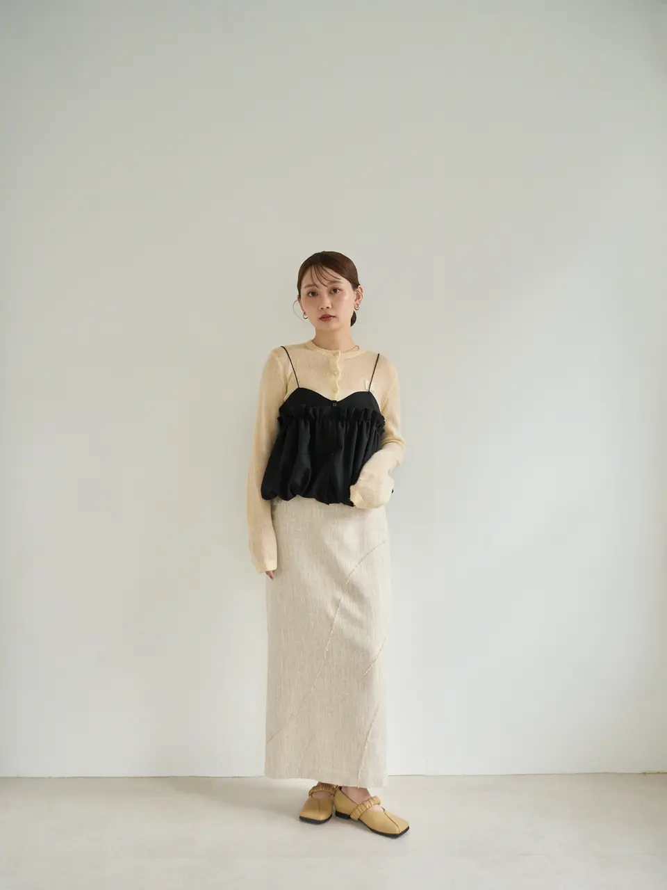 Eaphi SQUARE TOE SHOES ブラック 36 靴