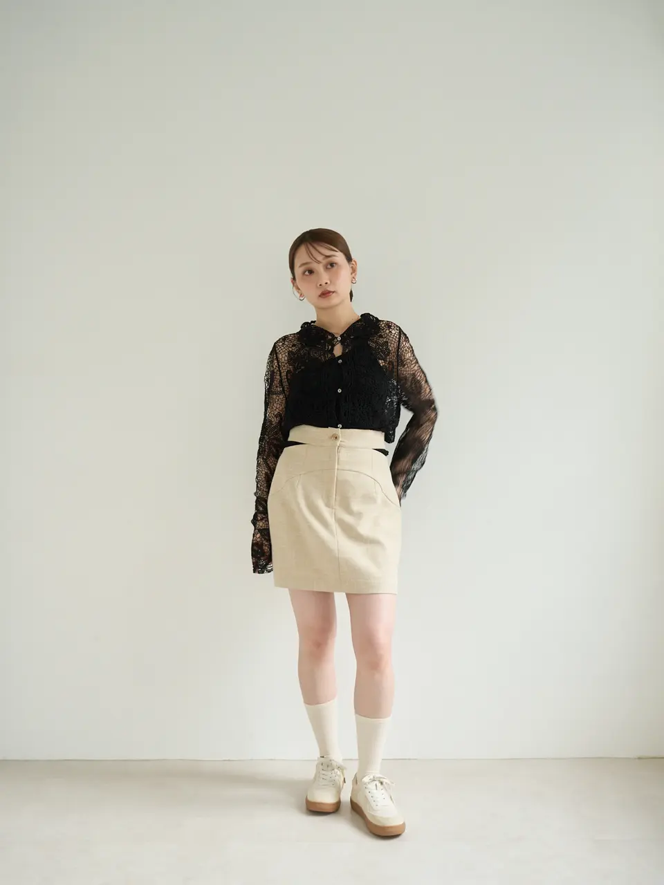 新品未使用　Eaphi linen like tight skirt LINEN LIKE TIGHT SKIRT