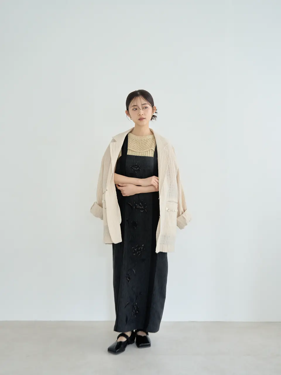 ジャケット・アウター Eaphi RANDOM BUTTON SHEER JACKET RANDOM BUTTON SHEER JACKET
