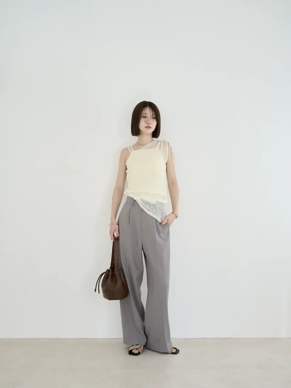 【美品】eaphi ASYMMETRY CUP CAMISOLE ASYMMETRY CUP CAMISOLE