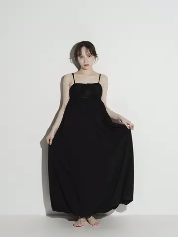 【eaphi】FLOWER LACE BALLOON ONE PIECE ２ FLOWER LACE BALLOON ONE PIECE