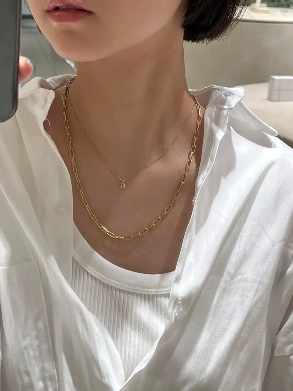 TEN. タイニーアーチネックレス ゴールド タイニーアーチネックレス GD