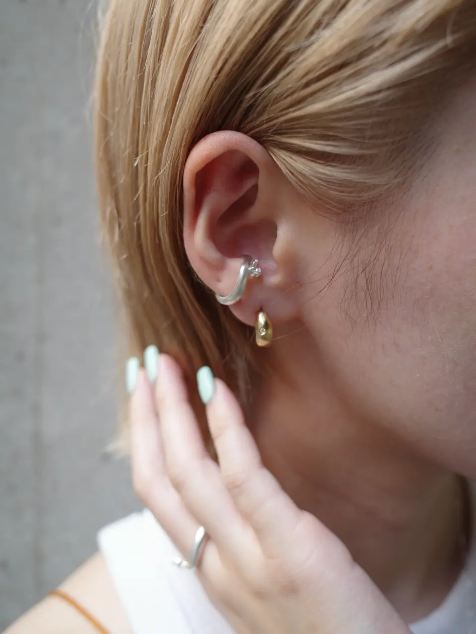 TEN ヒラールピアス GD 片耳 GARNISH vol.1】ヒラールピアス GD