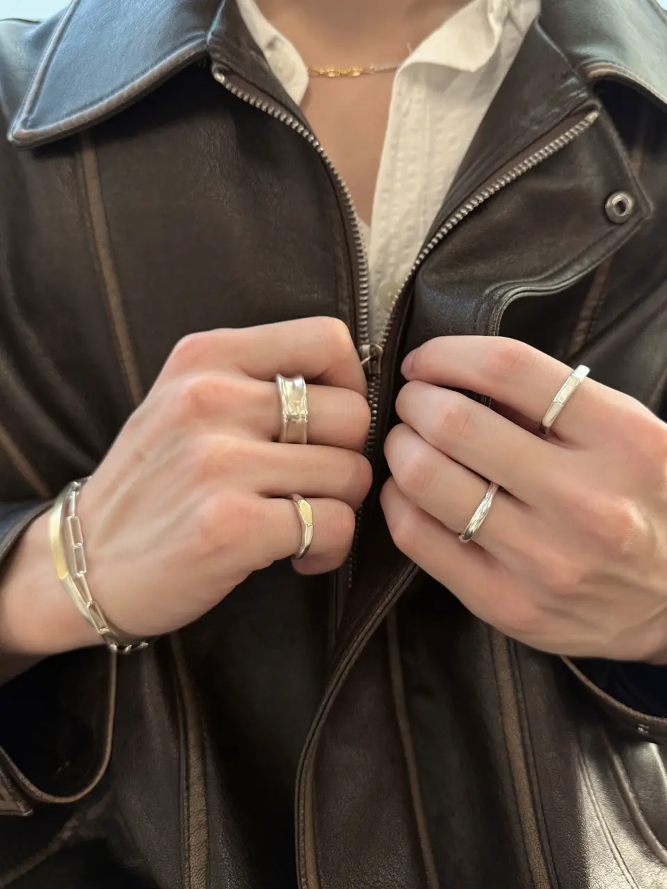 エリプスコンビチェーンネックレス MIX -S-