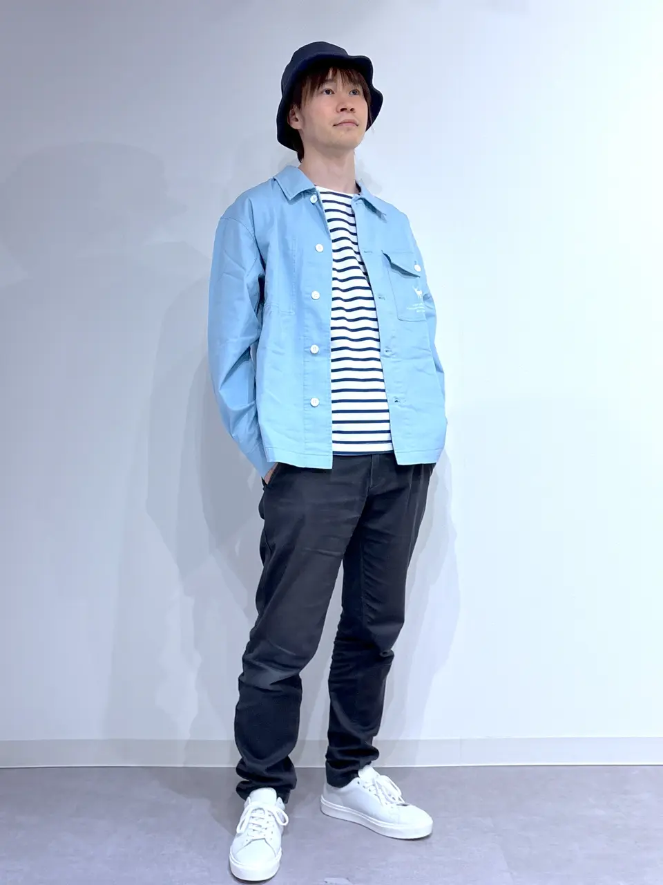 NYコレクション 定価8万 水色コットンシャツジップアップアウター 2/25/2025のSHIGEの投稿