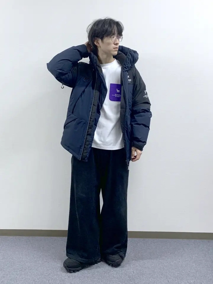 極美品　YOSOOU ボアハイジップジャケット　紺　ボア　ダウン90%　M 11/3/2025のZOEの投稿