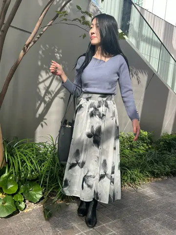 アシメタックネックリブニットプルオーバー - 12Twelve Agenda