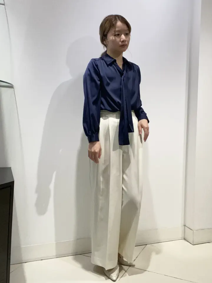 ウエストクロスワイドパンツ - 12Twelve Agenda(トゥエルブアジェンダ
