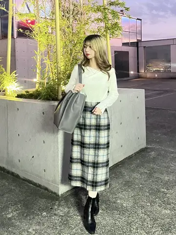 アシメタックネックリブニットプルオーバー - 12Twelve Agenda