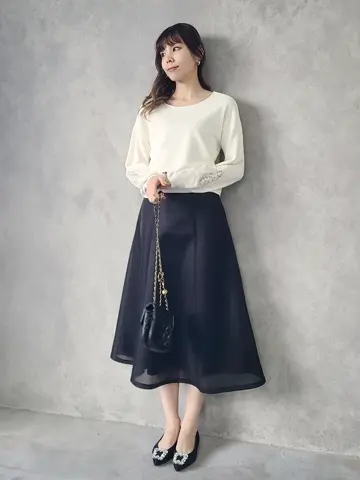 SALE】スポンディッシュフレアスカート - 12Twelve Agenda(トゥエルブ