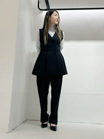 SALE】ウォッシャブルペプラムジレ - 12Twelve Agenda(トゥエルブ