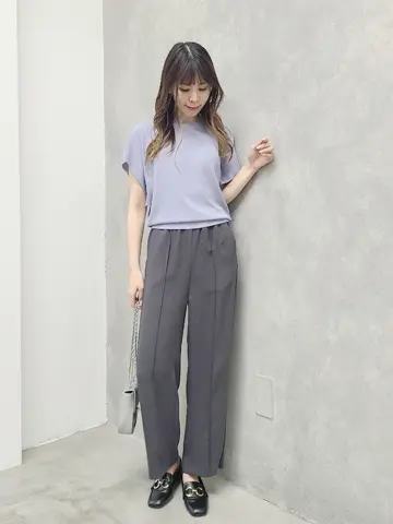 ニット セーター ボートネックフレンチスリーブゆるニットプルオーバー レディース SALE】ボートネックフレンチスリーブゆるニットプルオーバー