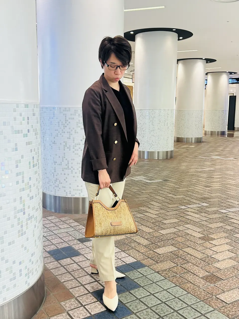 Reformation/Siena トップハンドル ラフィア トートバッグ Reformation Siena Top Handle Tote | Bethesda Row