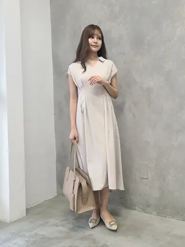 SALE】ウォッシャブルリネンライクカシュクールワンピース - 12Twelve