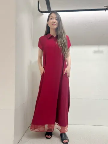 SALE】ポロ衿カットソーロングワンピース - 12Twelve Agenda