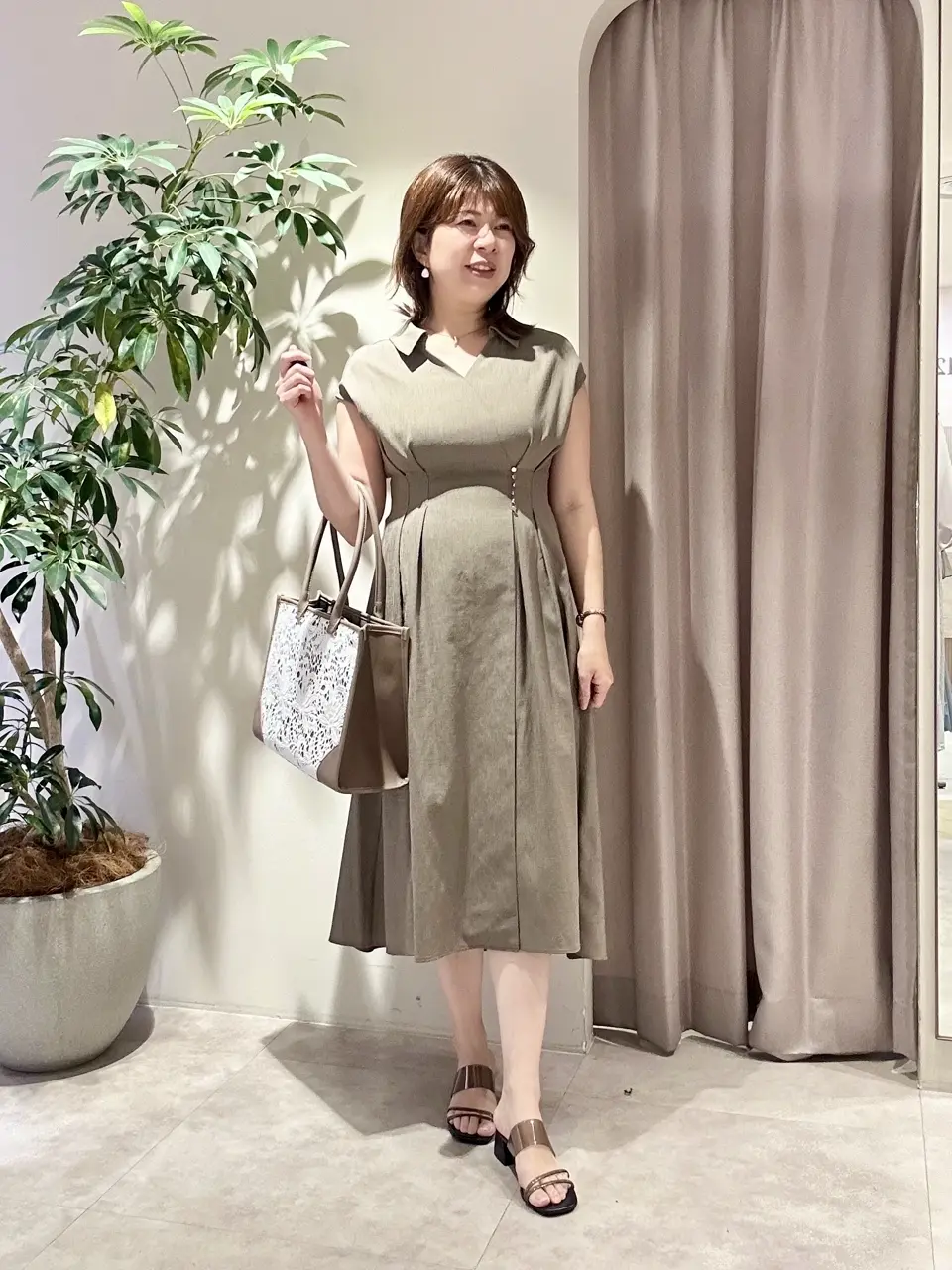 SALE】レース柄A4トートバッグ - 12Twelve Agenda(トゥエルブ