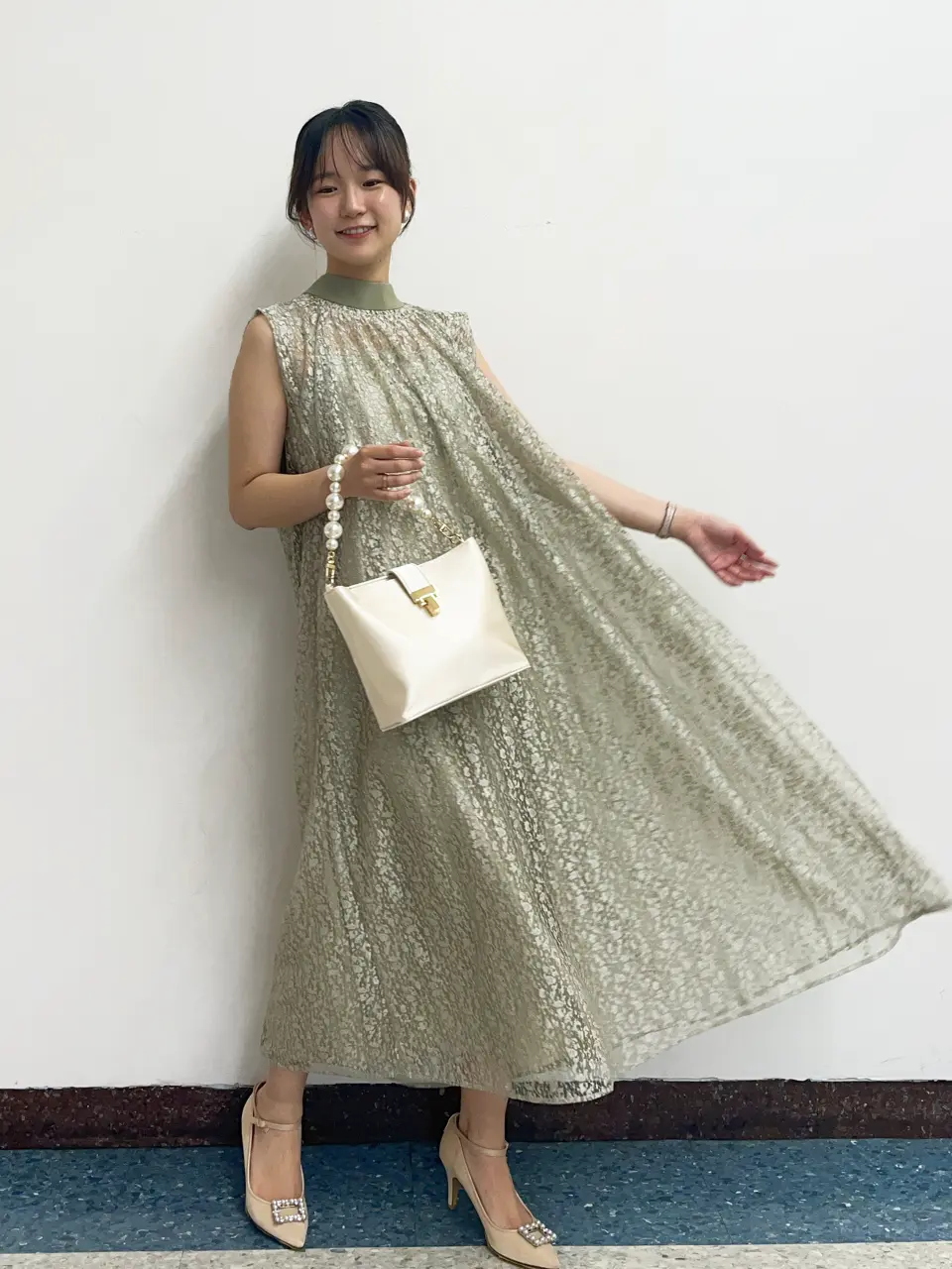 SALE】3wayレースノースリーブテントドレスワンピース - 12Twelve