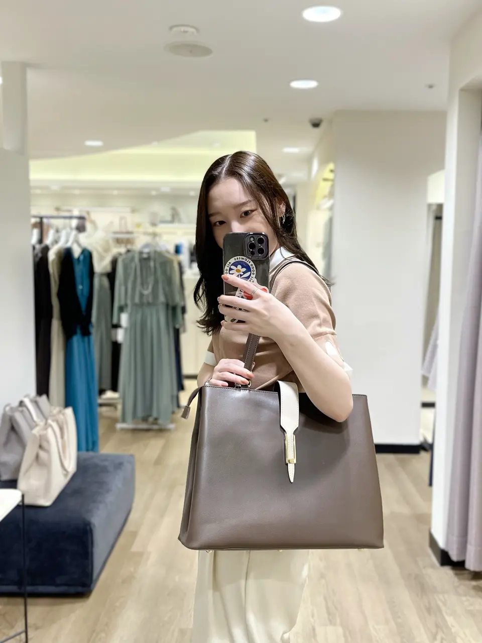 新品未使用　12Twelve Agenda mimiコラボ　配色A4トートバッグ Mimi Special Collaboration】配色A4トートバッグ - 12Twelve