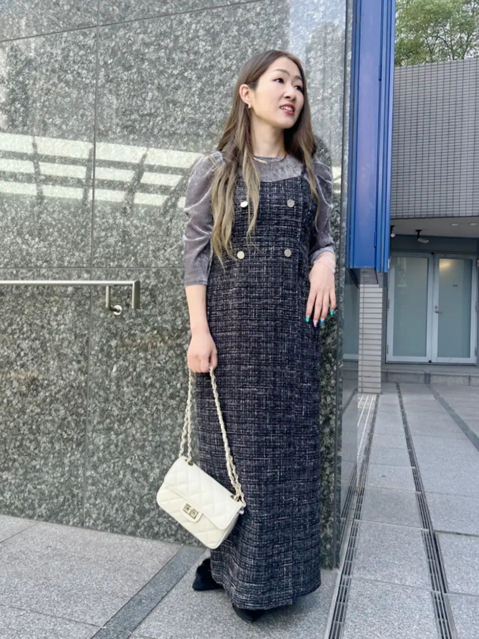 ツイードナローキャミワンピース - 12Twelve Agenda(トゥエルブ